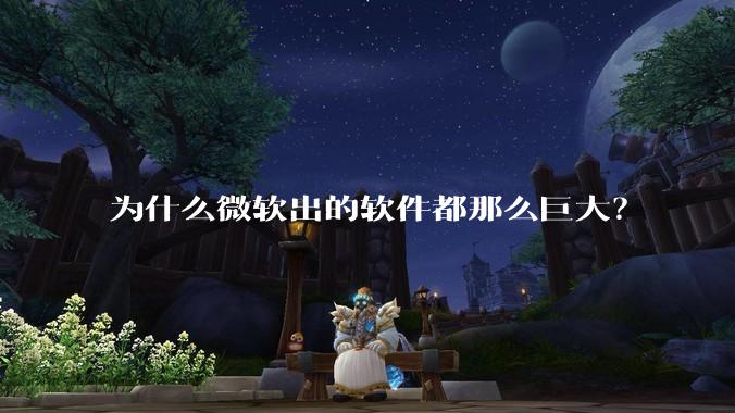 为什么微软出的软件都那么巨大？